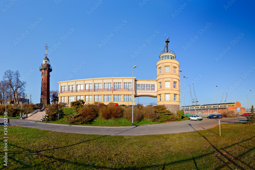 Old lighthouse and harbor master's office