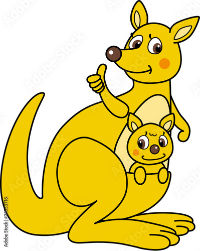カンガルーイラスト (kangaroo illust)