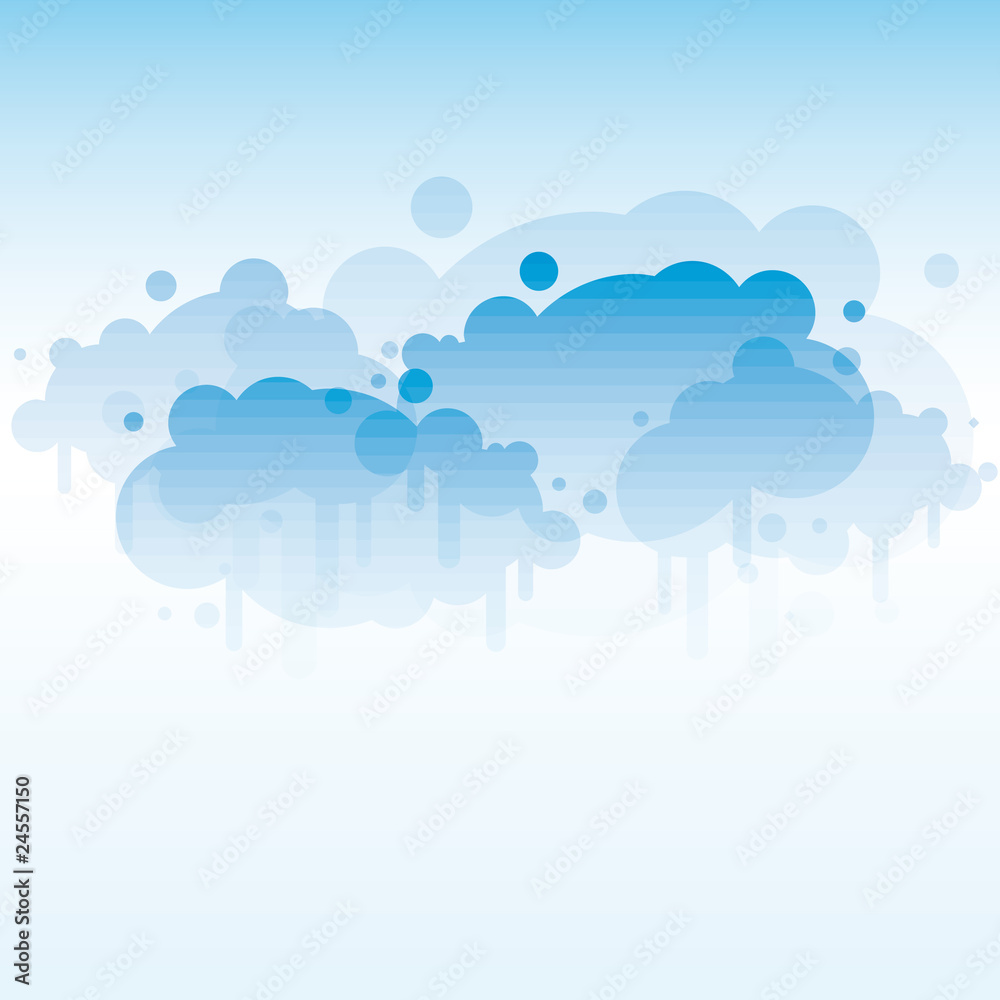sky and clouds vector