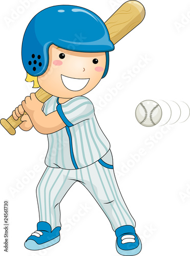 Boy Playing Baseball
