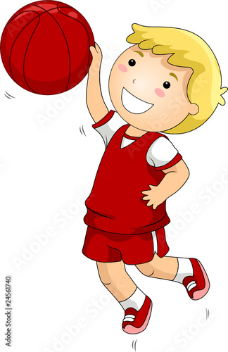 Boy Playing Basketball