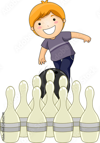 Boy Bowling