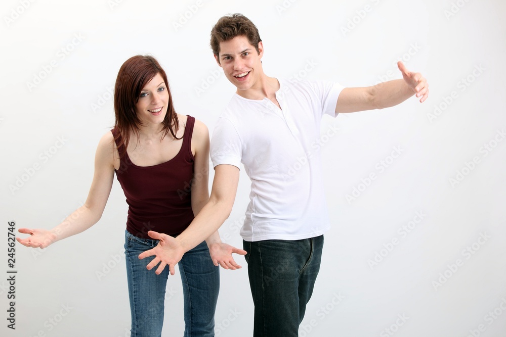 couple with open arms couple with open arms
