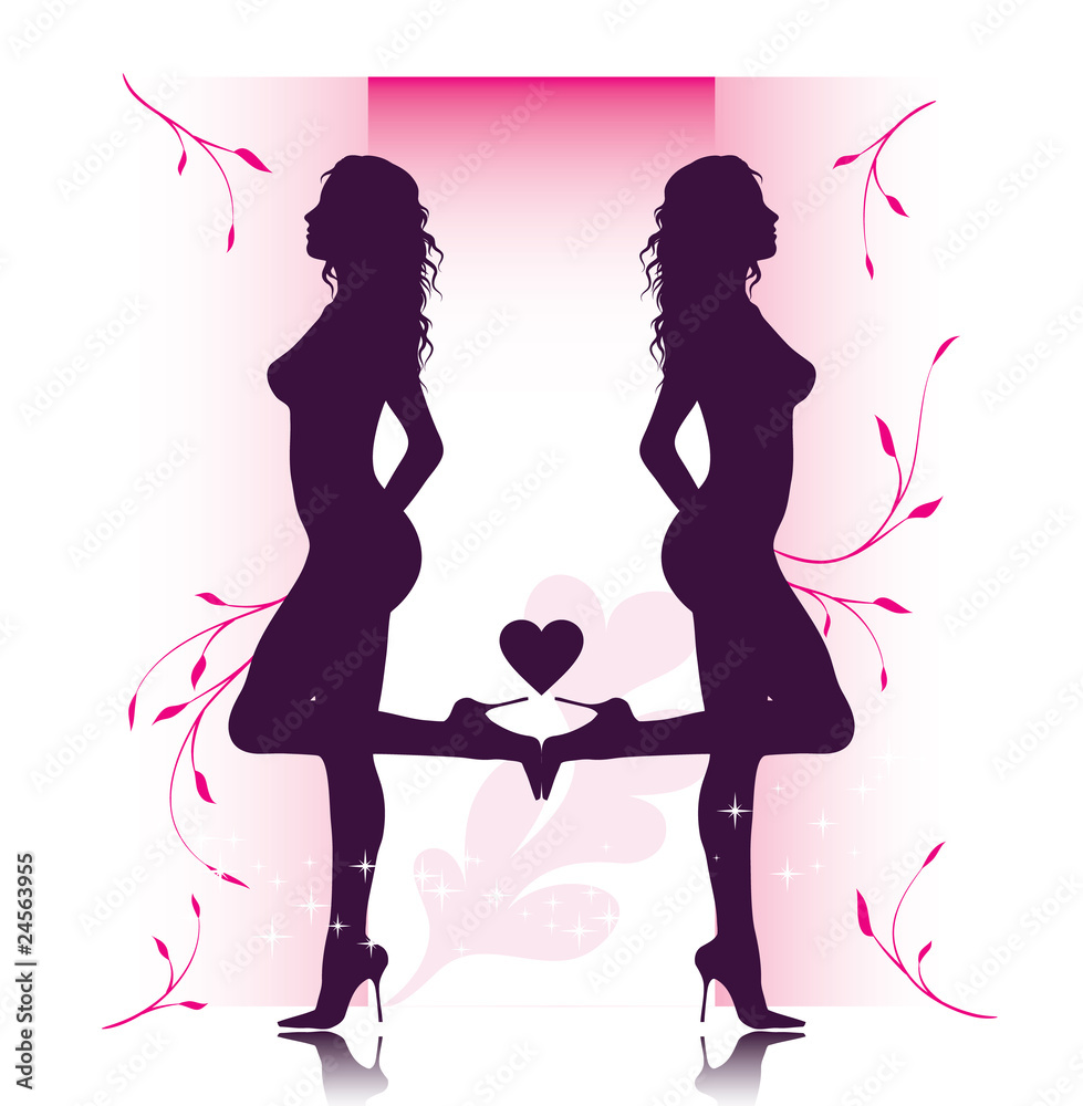Woman silhouette Woman silhouette
