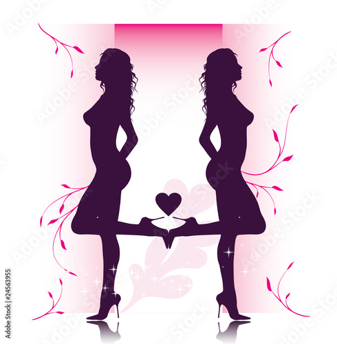 Woman silhouette