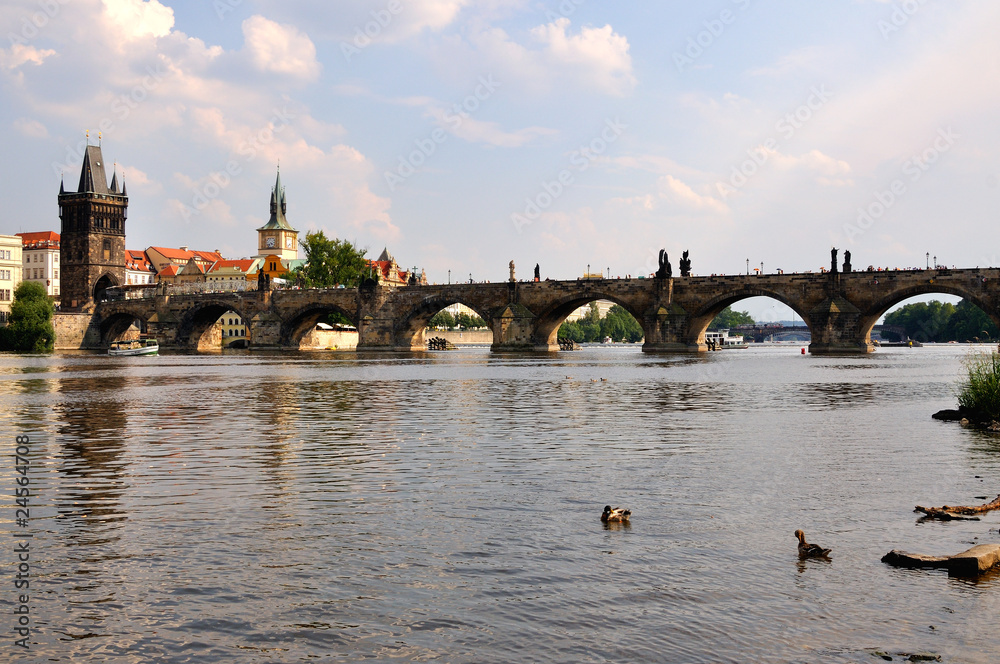 The Charles bridge in Prague