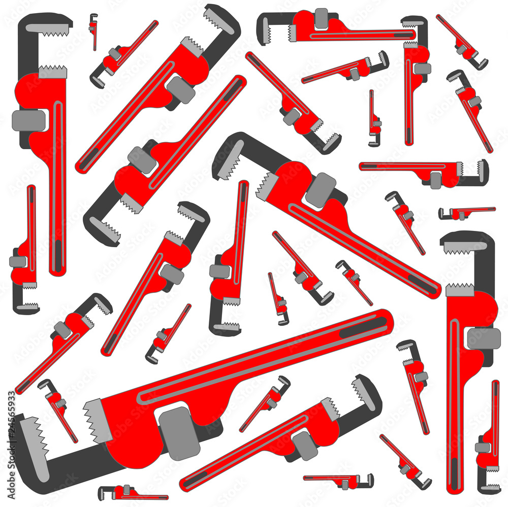 pipe wrench pattern pipe wrench pattern