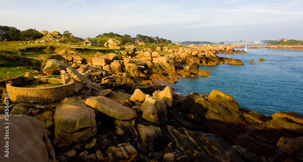 coast, Ploumanac'h, Brittany, France