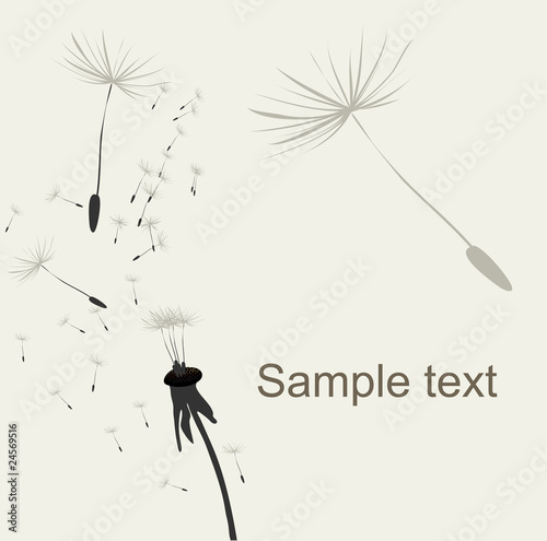 card design with stylized flower