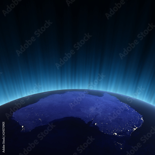 Fototapeta Naklejka Na Ścianę i Meble -  Australia from space