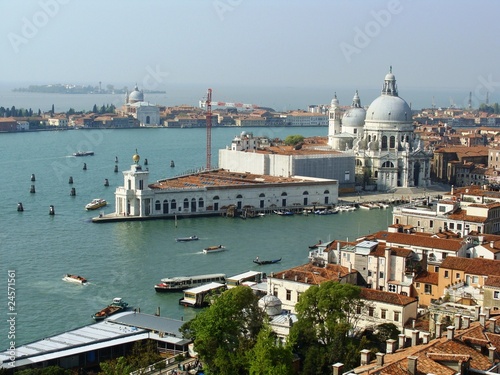 Entrance to the Grand Canal in Venice Italy