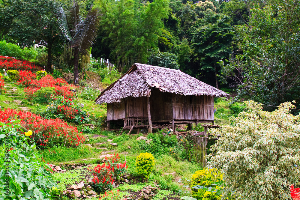 Thai hill-tribe style hut in Chaing Mai Thai hill-tribe style hut in Chaing Mai