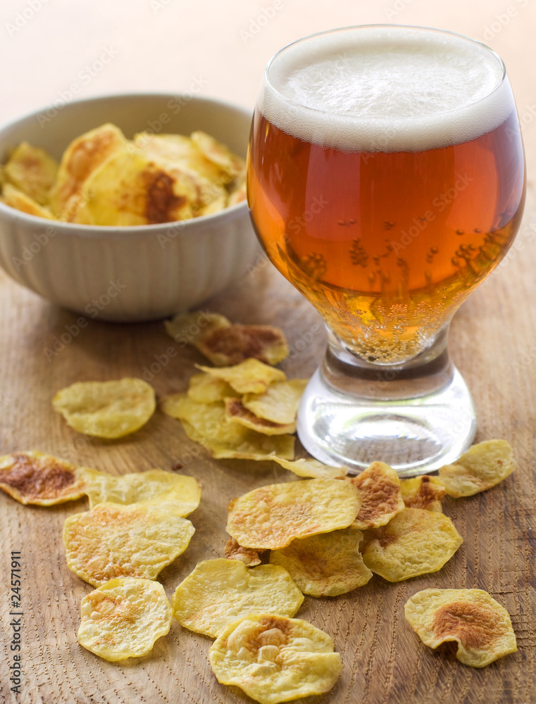 Chips and beer Chips and beer