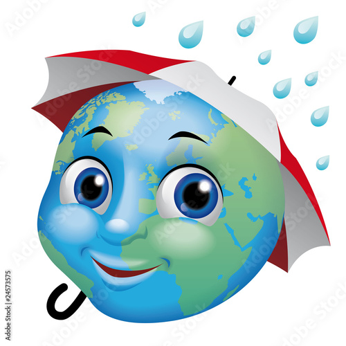 parapluie de la terre