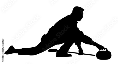 Icona di giocatore di curling photo