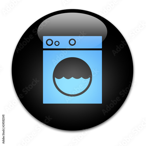 Black Button Washing Machine photo