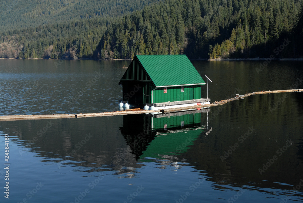Fototapeta premium Small house on water