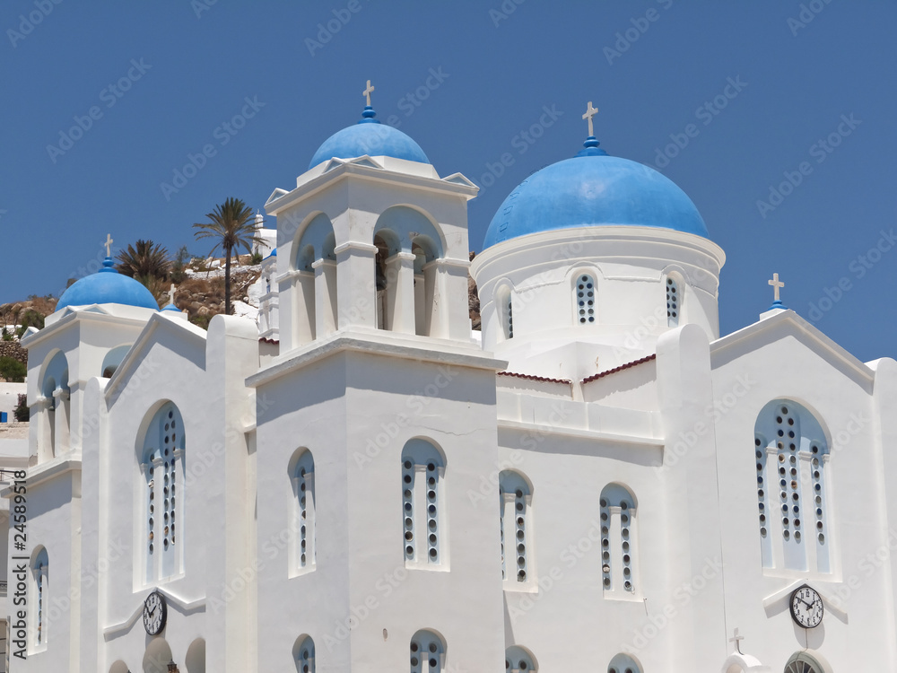 Ios Island Village Church, Cyclades, Greece