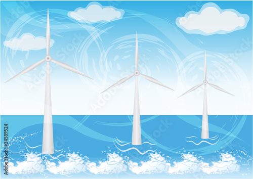wind farms in sea