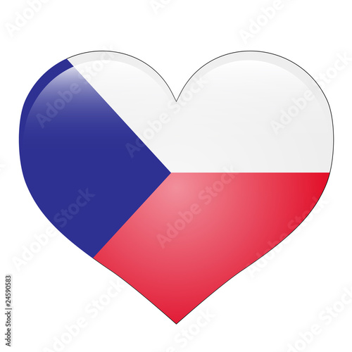 Herz Flagge - Tschechien Free Download Herz Flagge - Tschechien - GFXLoad