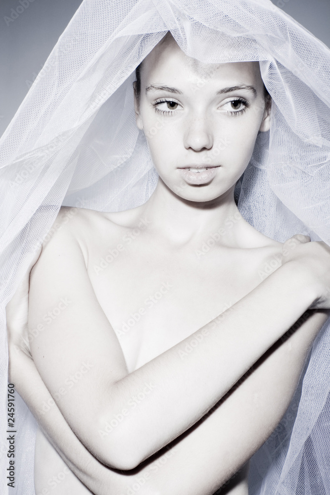 Fototapeta premium The beautiful innocent bride