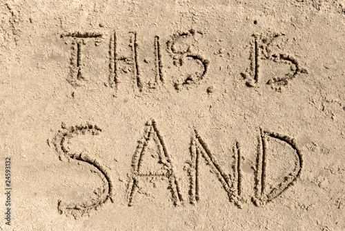 это песок