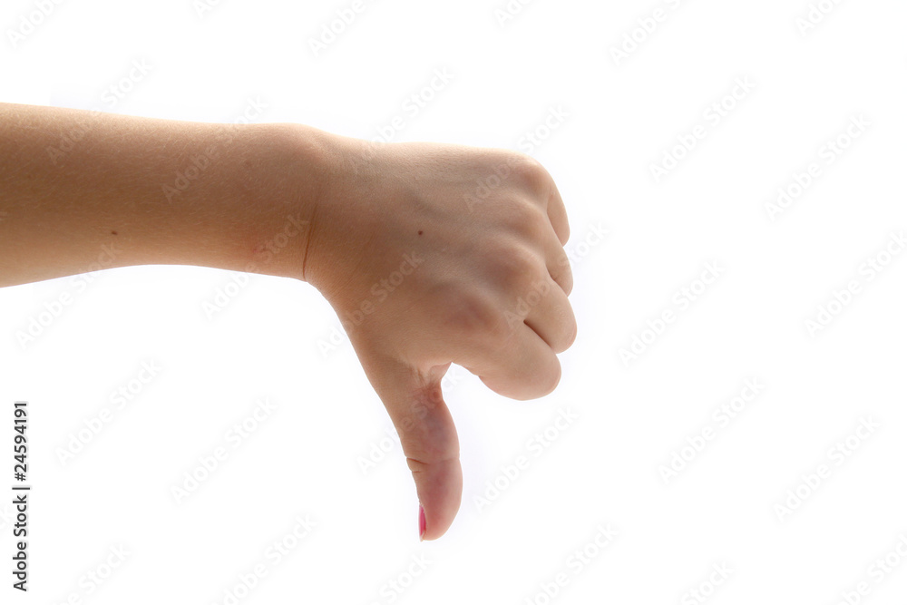 Pouce vers le bas Pouce vers le bas