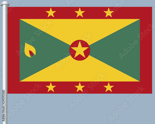 Free Download Flaggenserie-Karibik-Grenada - GFXLoad