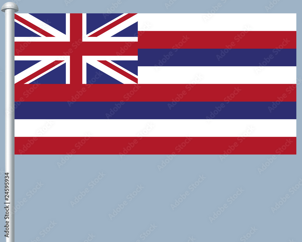 Flaggenserie-Nordamerika-Hawaii Flaggenserie-Nordamerika-Hawaii