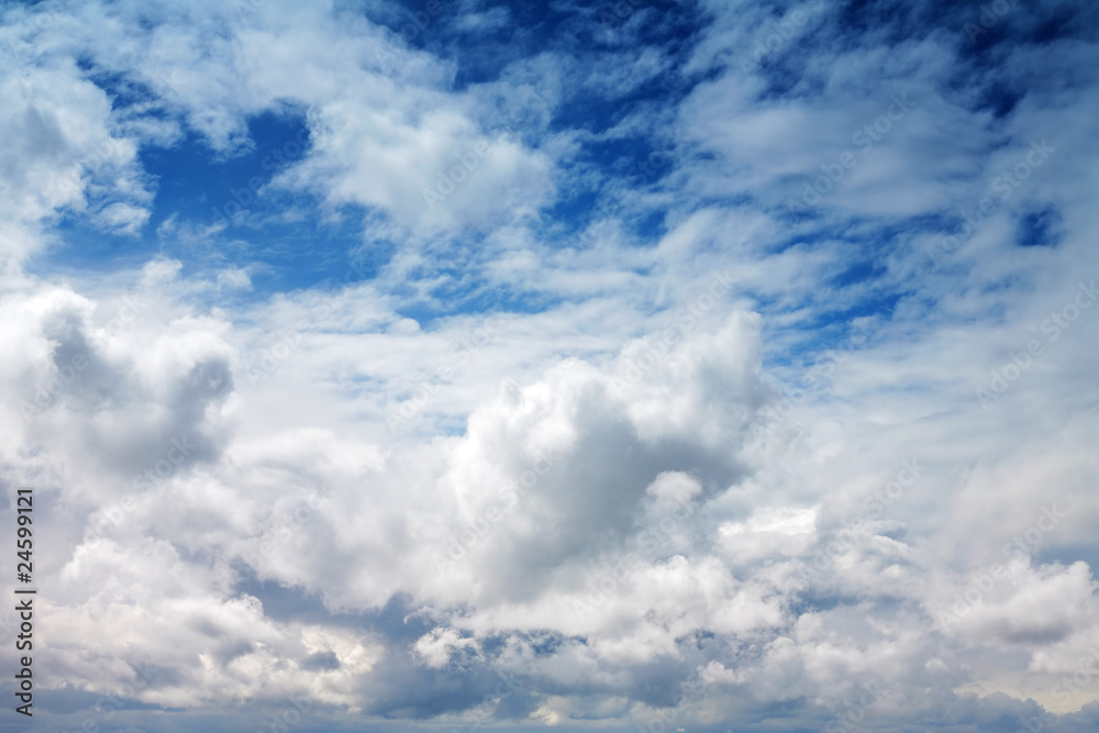 sky covered with clouds