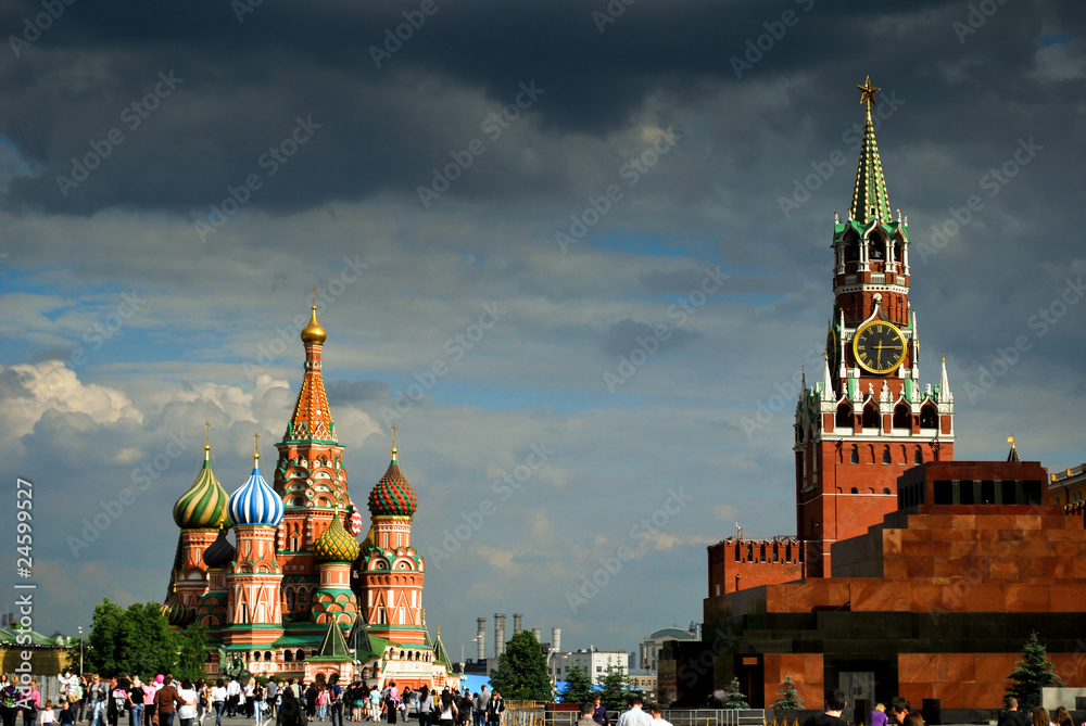 Place Rouge de Moscou - obrazy, fototapety, plakaty 