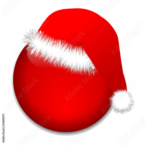 Blank Web Button with Christmas Hat (Santa Offers Specials Xmas)