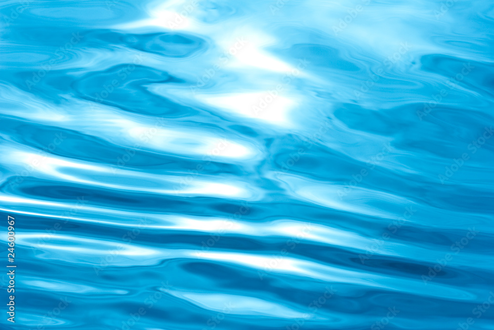 Blue water surface Blue water surface