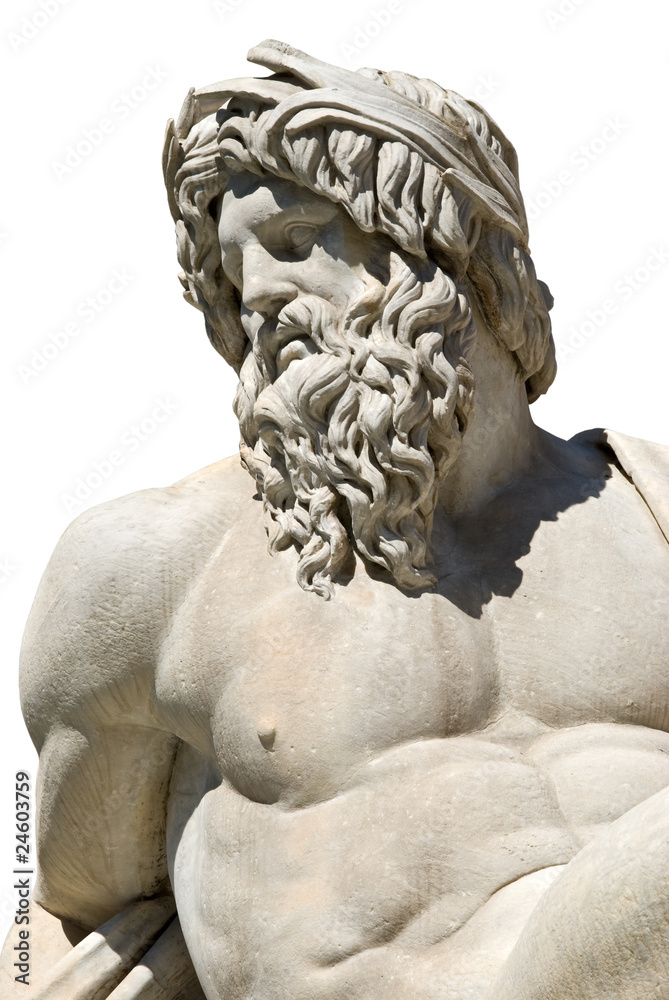 Obraz premium Statua del dio-fiume Gange, 1651, Piazza Navona, Roma