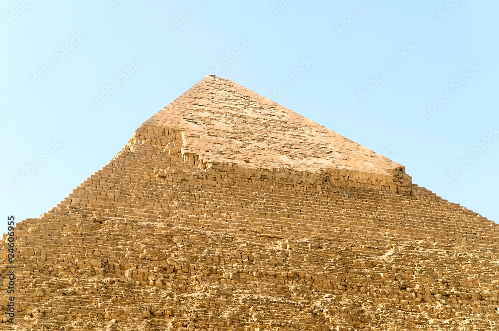 the Khafre pyramid of Giza, Egypt