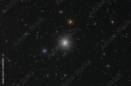 Globular stars cluster in Hercules constellation (M 13).
