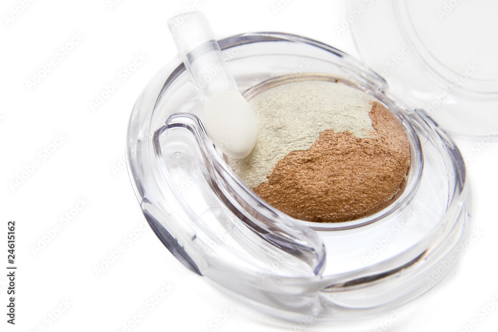Eyeshadows kit isolated on white Eyeshadows kit isolated on white