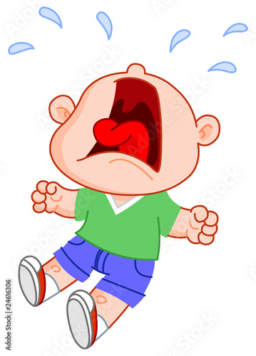Crying boy