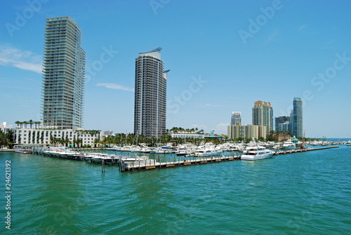 Condo Towers and the Miami Beach Marina © Wimbledon