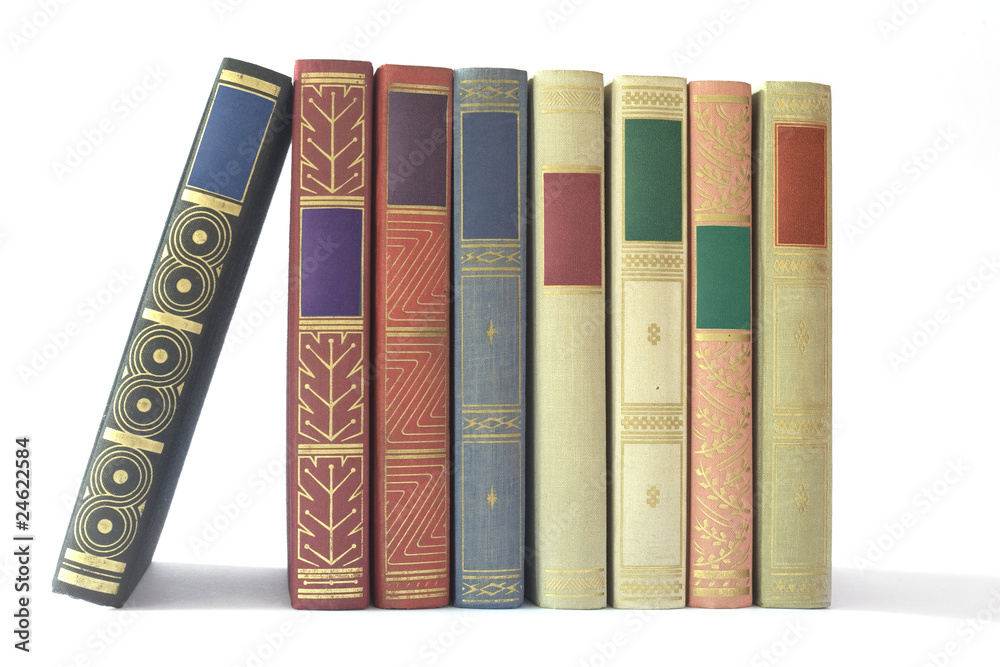 Obraz premium Row of vintage books