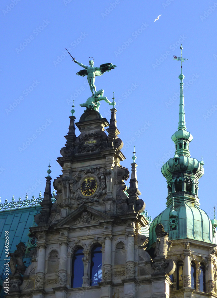 Fototapeta premium Hamburg Rathaus