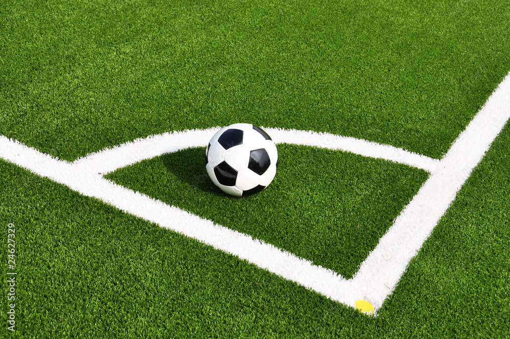 Soccer ball on the field Soccer ball on the field