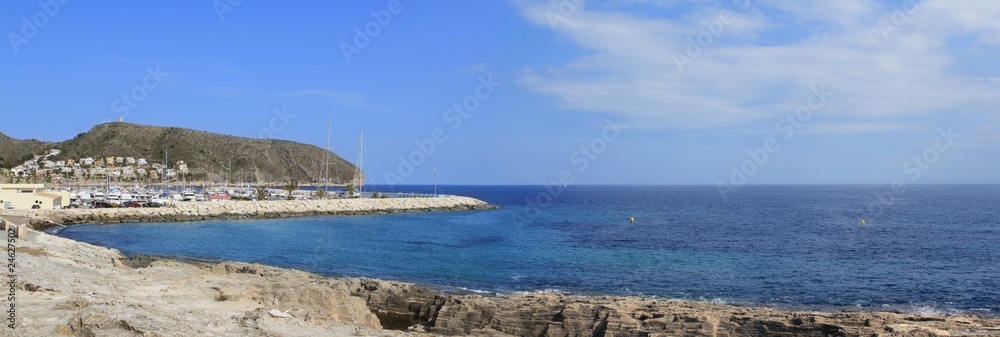 Moraira Teulada Mediterranean panoramic coast