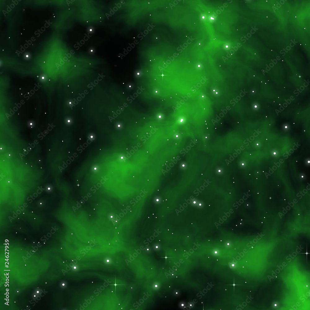 Obraz premium green nebula