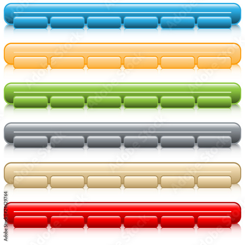 Web buttons navigation bars