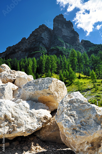 dettaglio dolomiti da una cava