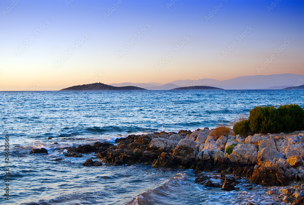 Sunset At Aegean Sea