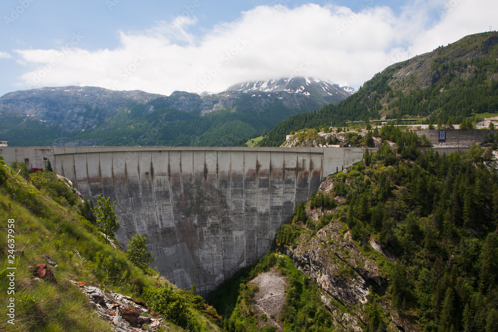 Dam in The Alps