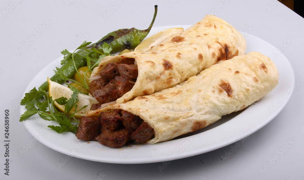shish kebab wraps Stock Photo Adobe Stock