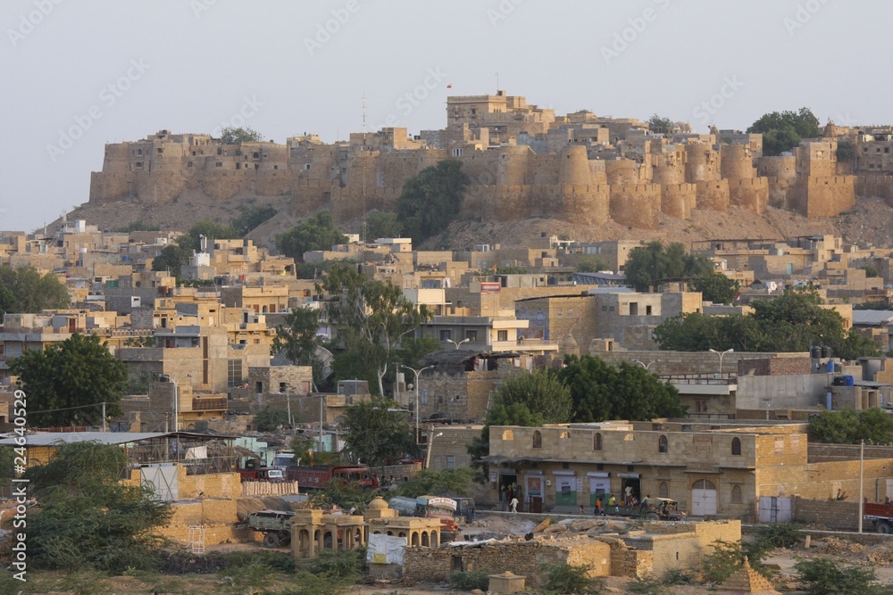 Famous city of Jaisalmer in Rajasthan province, India